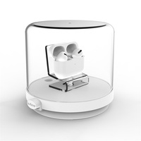 Caja de Exhibición con Alarma Antirrobo Transparente y Bloqueable A701 para Airpods, Relojes Inteligentes, Exhibición de Seguridad para Tiendas Minoristas, Soporte de Carga