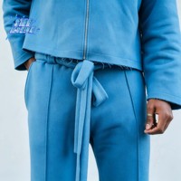 Ensemble de survêtement demi-zip pour homme, pull oversize à col polo et pantalon de survêtement large, tenue décontractée deux pièces style streetwear personnalisé