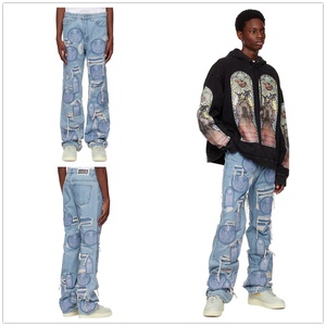 <span class=keywords><strong>กางเกง</strong></span><span class=keywords><strong>ยีน</strong></span><span class=keywords><strong>ส์</strong></span>ทรงตรงสำหรับผู้ชาย,<span class=keywords><strong>กางเกง</strong></span>ขากว้างแฟชั่นสีฟ้าอ่อนทรงหลวมสั่งทำใหม่ - Product Image 5