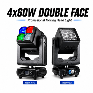 Professional 4x60W Dual-Sided LED Moving Head <b>Light</b> with RGBW 4in1 for Events - Product Image 2