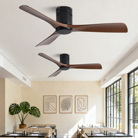 Ventilateurs de plafond avec lumières et télécommande, directement de l'usine, ventilateur de plafond moderne pour chambre à coucher, salon, 6 vitesses, réversible, moteur silencieux à courant continu