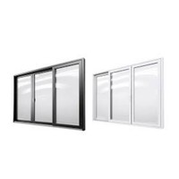 Ventana Corredera Horizontal de Aluminio con Perfil de Aluminio y Vidrio Deslizante de Color Personalizado, Ventanas Correderas Pequeñas de Aluminio