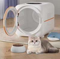 Séchoir Professionnel Portable 53L Automatique pour Animaux de Compagnie, Grande Taille, pour Chiens et Chats, Machine Intelligente de Toilettage pour Animaux