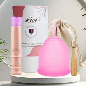 Coupe <span class=keywords><strong>menstruelle</strong></span> 100% silicone de qualité médicale, écologique, réutilisable, hygiénique, coupe <span class=keywords><strong>menstruelle</strong></span> pour femmes, Copa Menstrual <span class=keywords><strong>avec</strong></span> <span class=keywords><strong>applicateur</strong></span> - Product Image 1