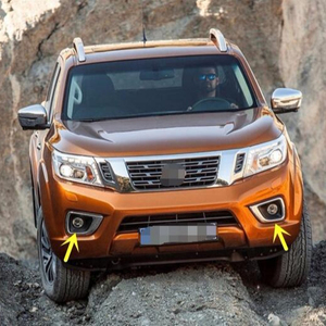 Brillo negro cubierta <span class=keywords><strong>para</strong></span> Nissan Navara NP300 2015 2016 señal estilo de LED de luz diurna DRL con niebla agujero lámpara - Product Image 2
