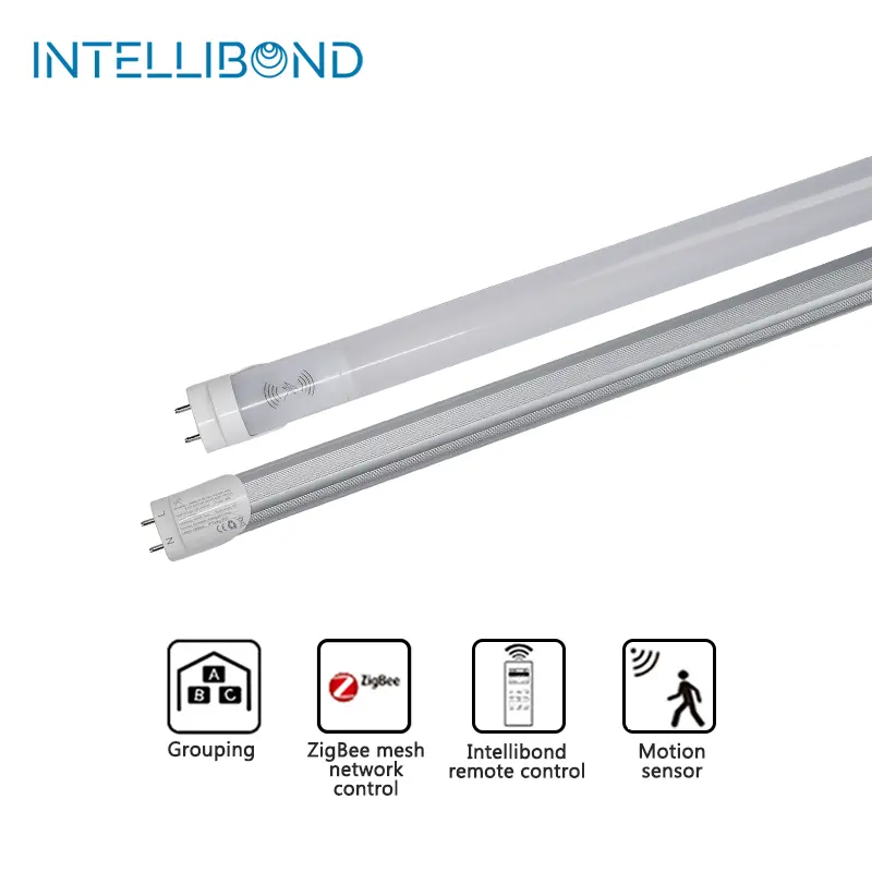 INTELLIBOND ticari akıllı hastane acil kısılabilir ofis dahili lambalar hareket günışığı sensörü PIR ile Led tüpler ışık