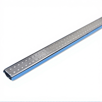Barra Espaciadora de Aluminio Antienvejecimiento, Varios Tamaños, Tira Selladora para Ventanas y Puertas de Bloques de Vidrio, Directo de Fábrica