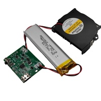 Circuit imprimé pour ventilateur de lunettes, prototype PCBA, assemblage électronique personnalisé, conception de carte PCB pour ventilateur de lunettes rechargeable à l'énergie solaire