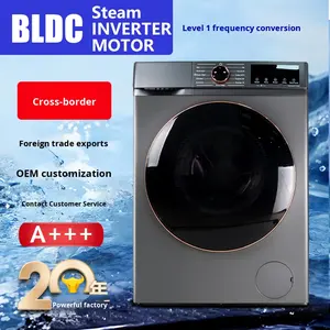 Machines à <span class=keywords><strong>laver</strong></span> à tambour à onduleur électrique en acier inoxydable pour l'exportation transfrontalière <span class=keywords><strong>8Kg</strong></span> 10Kg 12Kg Capacités pour l'anglais/l'Europe/le centre - Product Image 2