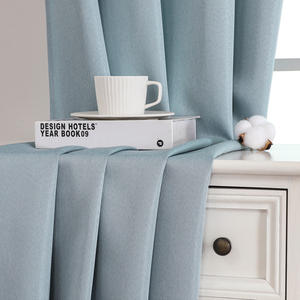 <span class=keywords><strong>Cortinas</strong></span> de Ventana OWENIE de Alta Calidad con Filtro de Luz Azul Cielo para Dormitorio, <span class=keywords><strong>Cortinas</strong></span> de Tela Sólida con Bolsillo para Barra, 2 Paneles - Product Image 4