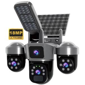 2 in 1 Solar WiFi 9K 4g Security Camera with LED Street Light 360 Degree View Human Motion Tracking Outdoor Wireless CCTV Camera - Product Image 1