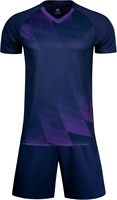 Ensemble de sport d'été pour homme : maillot de football et short 100 % polyester avec t-shirt d'équipe