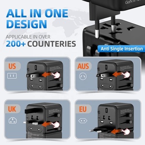 Worldplug 170W gan nhanh phí phổ du lịch <span class=keywords><strong>Power</strong></span> Adapter cho máy tính xách tay điện thoại di động tương thích PD PPS cắm quốc tế - Product Image 5