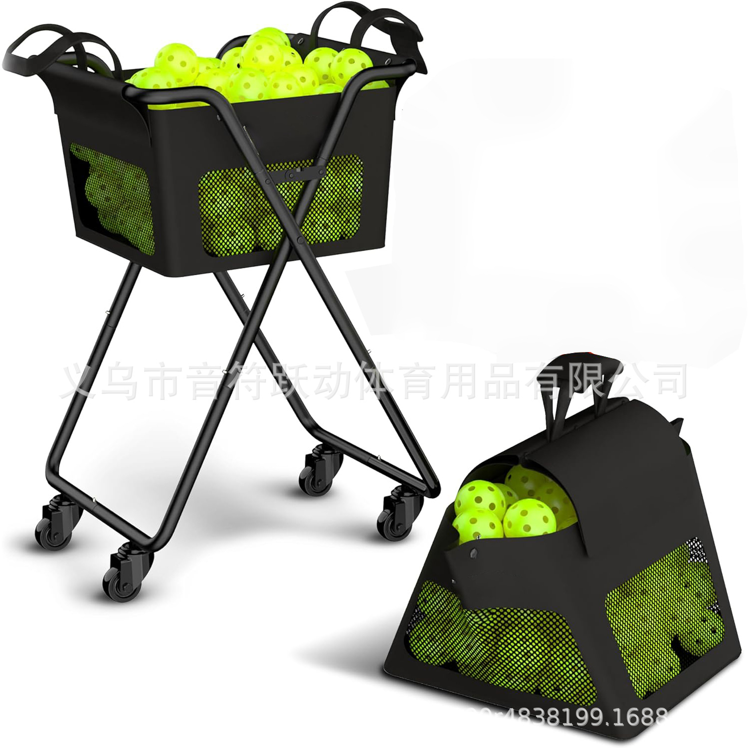 รถเข็นเทนนิสสีดำ