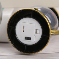 Lanterne de chevet moderne ronde en plastique LED blanc chaud GL-MDB Guangli, petite, noire, alimentée par piles, décoration, veilleuse