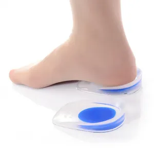 Silicone Gel heel Cushion Insoles soles Relieve Foot Pain Protectors Spur Support Shoe Pad Feet Care Inserts