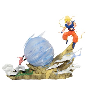 Statua Luminosa di <span class=keywords><strong>Dragon</strong></span> <span class=keywords><strong>Ball</strong></span> <span class=keywords><strong>Z</strong></span> Majin Buu Contro <span class=keywords><strong>Goku</strong></span> Super Saiyan 21cm in PVC Figurina da Collezione Decorazione Anime per Collezionisti - Product Image 1