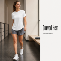 Camiseta Deportiva Personalizada para Mujer, Colores Sólidos, Manga Corta, Top de Yoga de Secado Rápido, Ropa de Gimnasio Transpirable y Sexy para Entrenamiento