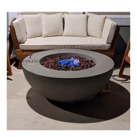 Mobilier d'extérieur de table de foyer de jardin de luxe CG001-23 pour le chauffage au gaz en béton pour une utilisation en extérieur