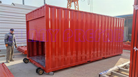 12 '16' 20 'Pieds PACK PLAT DÉMONTABLE En Acier Assembler Mobile Mobile Mobile Mobile Pliable Self Storage Portable Conteneur De Stockage Modulaire