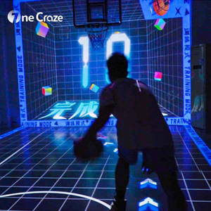 Simulador Deportivo Inmersivo de Baloncesto con Realidad Mixta, Máquina de Juego de Proyección Arcade, Proyector Interactivo de Pared y Piso para Gimnasio - Product Image 1