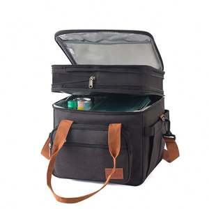 Nueva Bolsa Térmica de Gran Capacidad con Doble Capa Aislante y Cierre de Cremallera para Picnic al Aire Libre, de un Solo Hombro - Product Image 3