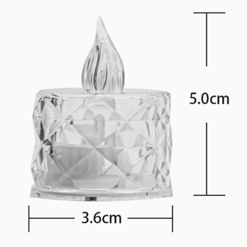 Rose Transparent Small Candle (Small Size)