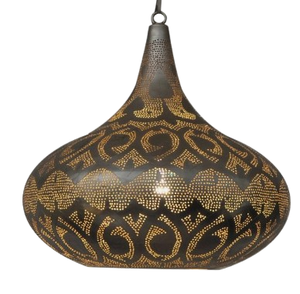 Lámpara colgante marroquí de diseño moderno, linterna árabe de Metal pulido negro para decoración del hogar, precio bajo en la India - Product Image 2