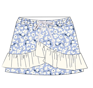 Gonna Estiva Casual per Bambine con Dettagli Arricciati, Comoda ed Elegante, Elasticizzata e Delicata sulla Pelle - Product Image 6