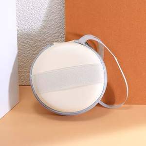 Étui à lunettes pliable ZT blanc en EVA, étui à lunettes rond portable, design solide printemps 2023 - Product Image 1