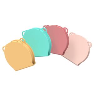 Ensemble <span class=keywords><strong>de</strong></span> vaisselle pliable, écologique et non toxique, personnalisable, mignon plateau d'alimentation en silicone pliable pour bébé - Product Image 1
