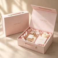 Boîtes cosmétiques personnalisées en gros, boîte cadeau magnétique, fermeture pliable, carton recyclable, emballage de luxe pour parfum