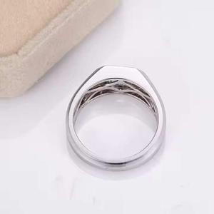 VVS Moissanite <b>Diamond</b> <b>Ring</b> 925 Sterling Silver Lab Grown <b>Diamond</b> Engagement Jewelry - Product Image 2