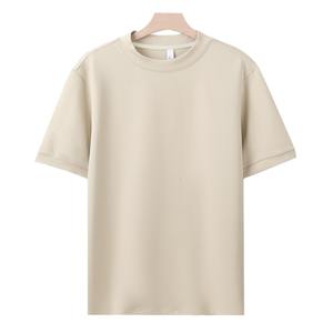 Nueva Camiseta de Manga Corta para Hombre, Informal, Lisa, 100% Poliéster, Ajuste Holgado, Transpirable, Absorbe la Humedad, Cálida para Otoño - Product Image 5