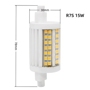 Ampoule <span class=keywords><strong>LED</strong></span> <span class=keywords><strong>R7S</strong></span> en céramique à intensité variable, 118 mm, 78 mm, 15 W, 20 W, remplace les ampoules au halide métallique, gradation J78 J118, asymétrique 300 degrés - Product Image 5