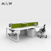 Bureau de vente directe d'usine de M & W table modulaire style simple mobilier de bureau de poste de travail officiel