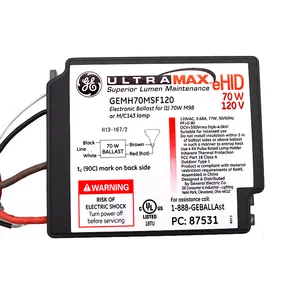 120V 60HZ 70W 87531 GEMH70 MSF 120 เมทัลฮาไลด์บัลลาสต์อิเล็กทรอนิกส์