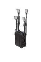 Lampes d'extérieur sur roues pour zones isolées 360 °   Projecteur réglable à faisceau large et focalisé, éclairage d'urgence pour les chantiers de construction et les événements sportifs