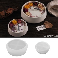 Moule en silicone pour récipient à bougie Early Riser, bol de rangement, plateau, pour résine, plâtre, ciment, bricolage, décoration intérieure, artisanat, pot