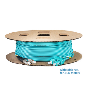 Cable de Conexión Dúplex ClearCurve FC SC OM19 de Alta Calidad, Cubierta OFNP, Cumple con CE, Garantía de 3 Años, Color Aqua/Negro, para Uso en Centros de Datos - Product Image 4