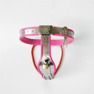 เข็มขัดพรหมจรรย์หญิงสแตนเลส Y-ประเภทล็อคเข็มขัดพรหมจรรย์หญิงรองโล่ป้องกัน Derailment เพศเครื่องรางทาส - Product Image 1