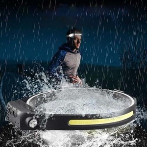 Led làm việc <span class=keywords><strong>Headband</strong></span> LED Strip Head Torch ánh sáng đèn pha với cảm biến chuyển động USB ánh sáng mềm mại và trọng lượng nhẹ-cho săn bắn và câu cá - Product Image 3