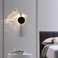 Applique Murale LED Moderne Simple à Effet Ombre, Rotative, Carrée, en Acier Inoxydable et Aluminium, 50000 Heures, pour Salon, Salle de Séjour, Escaliers, Couloir