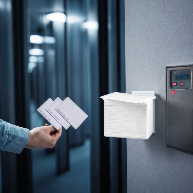 13.56MHz CR80 PVC RFID NTAG213 Chip Smart Waterproof Membership Access Control Cards by Sunlanrfid