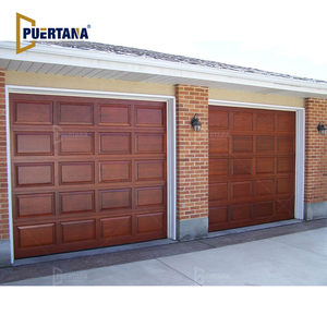 Puerta de Garaje de Madera Real de Estilo Moderno para Casa de Campo, Puerta de Garaje Rústica de Estilo <span class=keywords><strong>Tudor</strong></span>, Puerta de Garaje Residencial de Madera con Diseño de Carruaje - Product Image 5