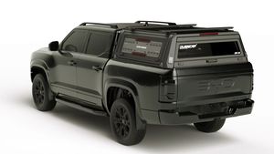 Aluminium léger en acier <span class=keywords><strong>Hardtop</strong></span> Topper Camper Truck Bed Canopy pour Hilux / Tacoma / Dodge Ram / <span class=keywords><strong>Amarok</strong></span> / Tundra / F150 - Product Image 3