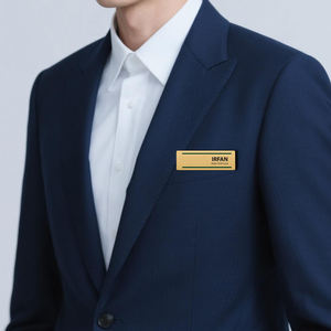 הסיטונאי מגנטי שם מתכת ריק תוויות מותאם אישית לשימוש הכנס & מערכות זיהוי צוות אירוע - Product Image 5