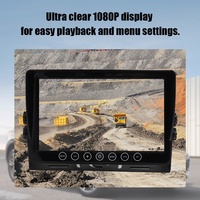 Sistema de Monitoreo con Cámara de 360 Grados para Camión/Auto, Kit de Seguridad con Video Digital AHD de 7 Pulgadas, Cámara de Reversa y Delantera