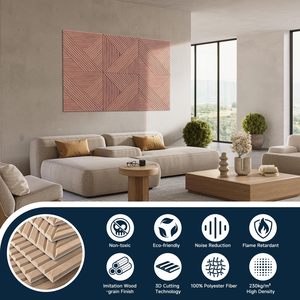 Panel Acústico Impreso con UV, Efecto 3D, Textura de Mármol, Fibra PET, Panel Reductor de Sonido, Diseño Moderno para Cine en Casa, Sala de Reuniones - Product Image 5