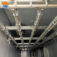 Système de convoyeur aérien industriel en acier inoxydable de haute qualité pour viande, équipement pour abattoir de moutons, rails doubles